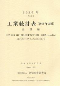 2020年 工業統計表(2019年実績)品目編